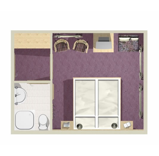 Doppelzimmer A Skizze