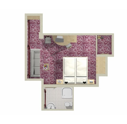 Doppelzimmer B Skizze