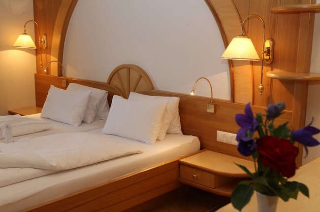 Schlafzimmer im Hotelappartement
