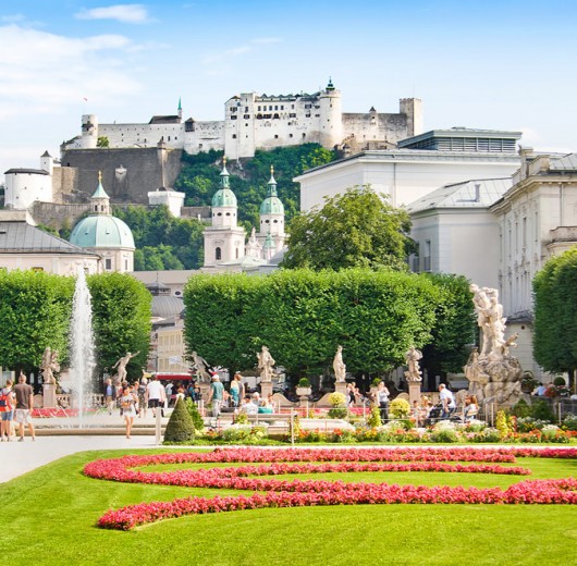 Die Mozartstadt Salzburg - hier die Festung Hohen Salzburg