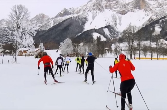 Langlaufen im Weltcuport